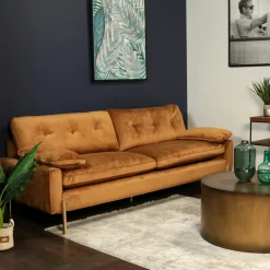 GLASGOW Univers Déco·Design Contemporain|Canapés En Tissu|Canapé 3 places en velours gris