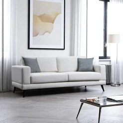 VENCE Canapés En Tissu|Canapés 2 Places|Canapé 2 places gris - style contemporain