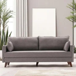 SPLIT Canapés En Tissu|Canapés 2 Places|Canapé 2 places gris anthracite - dos droit