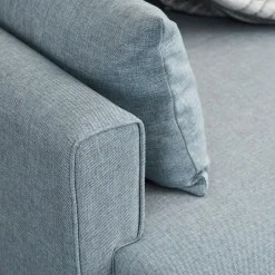 SPLIT Canapés En Tissu|Canapés 2 Places|Canapé 2 places gris anthracite - dos droit