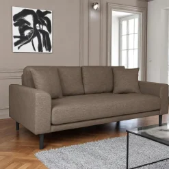 AMSTERDAM Canapés En Tissu|Canapés 3 Places|Canapé 3 places gris clair - 210 cm