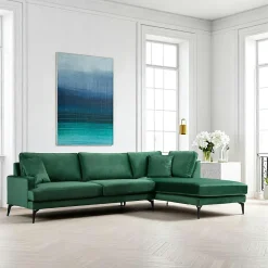 SEATTLE Canapés En Tissu|Canapés 2 Places|Canapé 2 places gris en velours