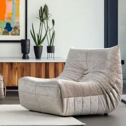 ARVEN Canapés En Tissu|Canapé 2 places velours bleu nuit plissé 145 cm