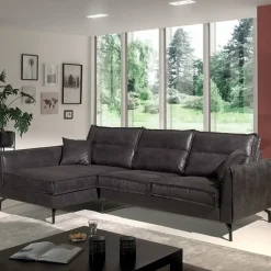 Epika Canapés 3 Places|Canapés D'Angle|Canapé d'angle gauche gris