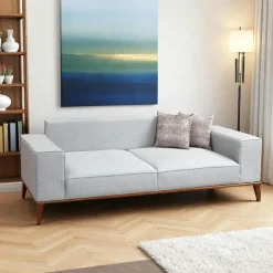 LUCCA Canapés 3 Places|Canapés D'Angle|Canapé d'angle gris - lit d'appoint, côté droit