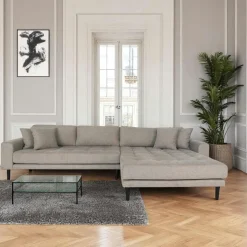 AMSTERDAM Canapés 3 Places|Canapés D'Angle|Canapé d'angle vert nature - côté droit, 290 cm