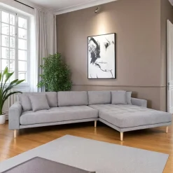 AMSTERDAM Canapés 3 Places|Canapés D'Angle|Canapé d'angle vert nature - côté droit, 290 cm