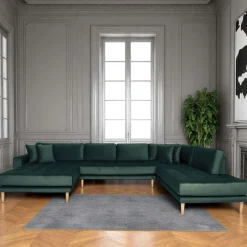 AMSTERDAM Canapés 3 Places|Canapés D'Angle|Canapé panoramique bleu nuit - côté droit