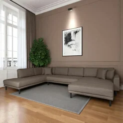 AMSTERDAM Canapés Marron|Canapés 3 Places|Canapé panoramique marron - côté droit, 370 cm