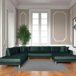 AMSTERDAM Canapés 3 Places|Canapés D'Angle|Canapé panoramique vert foncé - côté droit