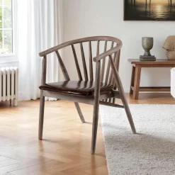 TENA Meubles De Cuisine·Chaises|Chaises En Bois|Chaise à barreaux - velours taupe