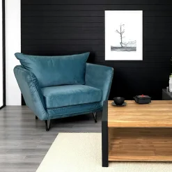 MANAK Chaises En Bois|Chaises Avec Accoudoirs|Chaise bois exotique et cannage dossier arrondi