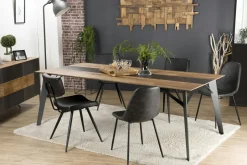 Melbourne Chaises Contemporaines|Meubles De Cuisine·Chaises|Chaise d'écolier en velours gris (lot de 2)