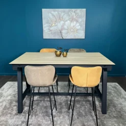 PALERME Tabourets De Bar En Velours|Chaise de bar moderne en velours doré réglable en hauteur (lot de 2)