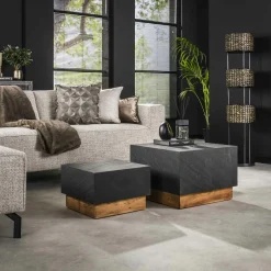 MALMOE Tabourets De Bar En Velours|Chaise de bar velours gris anthracite (lot de 2)