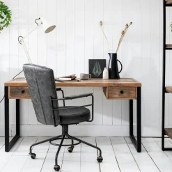 BRISBANE Univers Déco·Loft Industriel|Fauteuils Vintage|Chaise de bureau industrielle grise