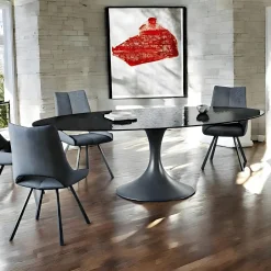 GRENADE Chaises De Jardin|Chaise de jardin noire en corde tressée et pieds bois FSC® (lot de 2)