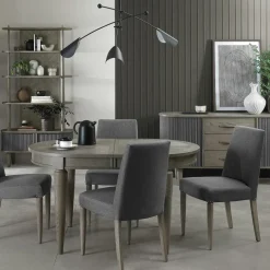 TAJ Chaises Contemporaines|Meubles De Cuisine·Chaises|Chaise de salle à manger beige sable en tissu côtelé (lot de 2)