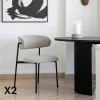 MONTREUX Meubles De Cuisine·Chaises|Chaise de salle à manger sable en bouclette avec dossier arrondi (lot de 2)