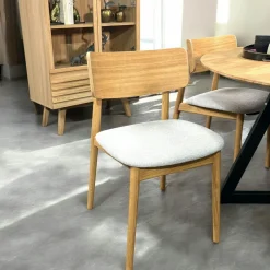 COLOGNE Chaises En Bois|Chaises Contemporaines|Chaise en bois moderne (finition chêne blanc)