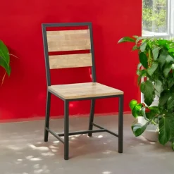 Loft / Loft Colors Chaises Vintage|Chaises En Bois|Chaise en Hévéa recyclé naturel et métal 45x51x90cm LOFT