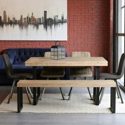 PALERME Chaises Velours|Chaises Contemporaines|Chaise en velours bleu motif damier (lot de 2)