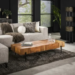 SALERNE Univers Déco·Maison De Campagne|Univers Déco·Loft Industriel|Chaise industrielle marron (lot de 2)