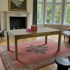 LEEDS Chaises Industrielles|Meubles De Cuisine·Chaises|Chaise industrielle métal bleu bois recyclé (lot de 2)