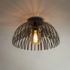 TIM Chaises Contemporaines|Meubles De Cuisine·Chaises|Chaise moderne tissu sable pieds métal noir (lot de 2)