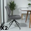 LIGURIE Meubles De Cuisine·Chaises|Chaises Contemporaines|Chaise pivotante anthracite dossier double (lot de 2)