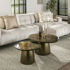 OKA Meubles De Cuisine·Chaises|Chaises Velours|Chaise pivotante moderne en velours gris (Lot de 2)