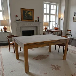 IENA Chaises Capitonnées|Chaises Contemporaines|Chaise rotative tissu rouille (lot de 2)