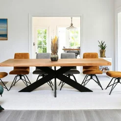 MALMOE Meubles De Cuisine·Chaises|Chaises Velours|Chaise rouille avec poignée (lot de 2)