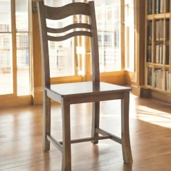 Tradition Chaises En Bois|Meubles De Cuisine·Chaises|Chaise Vague Hévéa 45x49x95cm