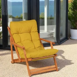 SORA Transats / Bains De Soleil|Chilienne beige pliante - grand confort