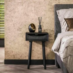 Tradition Meubles De Chambre·Coiffeuses|Coiffeuse avec miroir 3 tiroirs hévéa 80x50x133cm