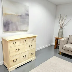 Maori Commodes En Bois|Commode / Chiffonnier Hévéa 8 tiroirs 92x36x77cm