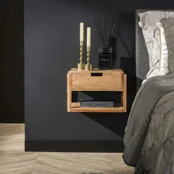 ALGA Commodes En Bois|Commodes Scandinaves|Commode 3 tiroirs bois clair et cannage