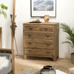 DENVER Univers Déco·Maison De Campagne|Commodes En Bois|Commode de chambre en bois de pin recyclé