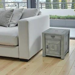 Tradition Commodes En Bois|Commode demi cercle hévéa massif 110x60cm