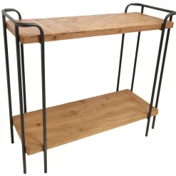Atelier Consoles Industrielles|Consoles Industrielles|Console 2 niveau en bois clair