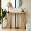 SITIA Consoles En Bois|Consoles En Bois|Console d'entrée en bois clair - 3 pieds