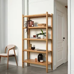 SITIA Consoles En Bois|Consoles En Bois|Console d'entrée en bois clair - 3 pieds