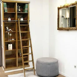 Helena Consoles Avec Tiroirs|Consoles Avec Tiroir|Console Hévéa double plateaux, 2 tiroirs, 100x30x75cm