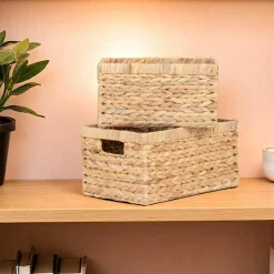 Docker Consoles Avec Tiroirs|Consoles Avec Tiroir|Console hévéa recyclé naturel et métal noirci 2 tiroirs 2 plateaux 90X35X80cm