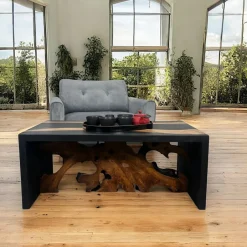 Arizona Consoles En Bois|Consoles En Bois|Console racine de teck contour bois noir