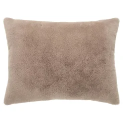 BRUGES Textile·Coussins|Coussin rectangulaire beige en bouclette