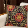 IZMIR Textile·Coussins|Coussin rétro – motifs floraux stylisés