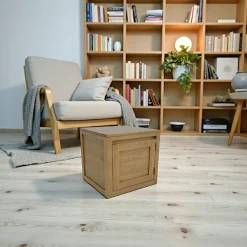Olga Bouts De Canapé En Bois|Cube de rangement Hévéa 1 porte 45x42x42cm