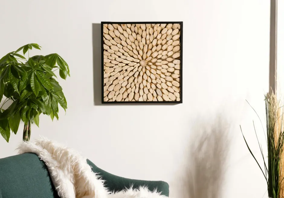 Décorations Murales|Décoration murale bois de teck graphique PM OTTAWA